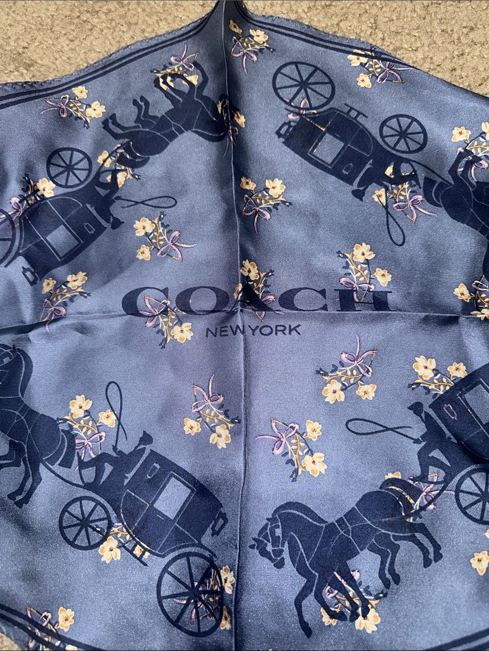 Coach 100% silk women’s scarf